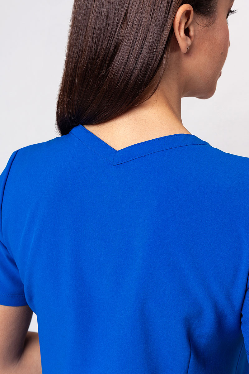 Women's Maevn Momentum scrubs set (Double V-neck top, 6-pocket trousers) royal blue-5