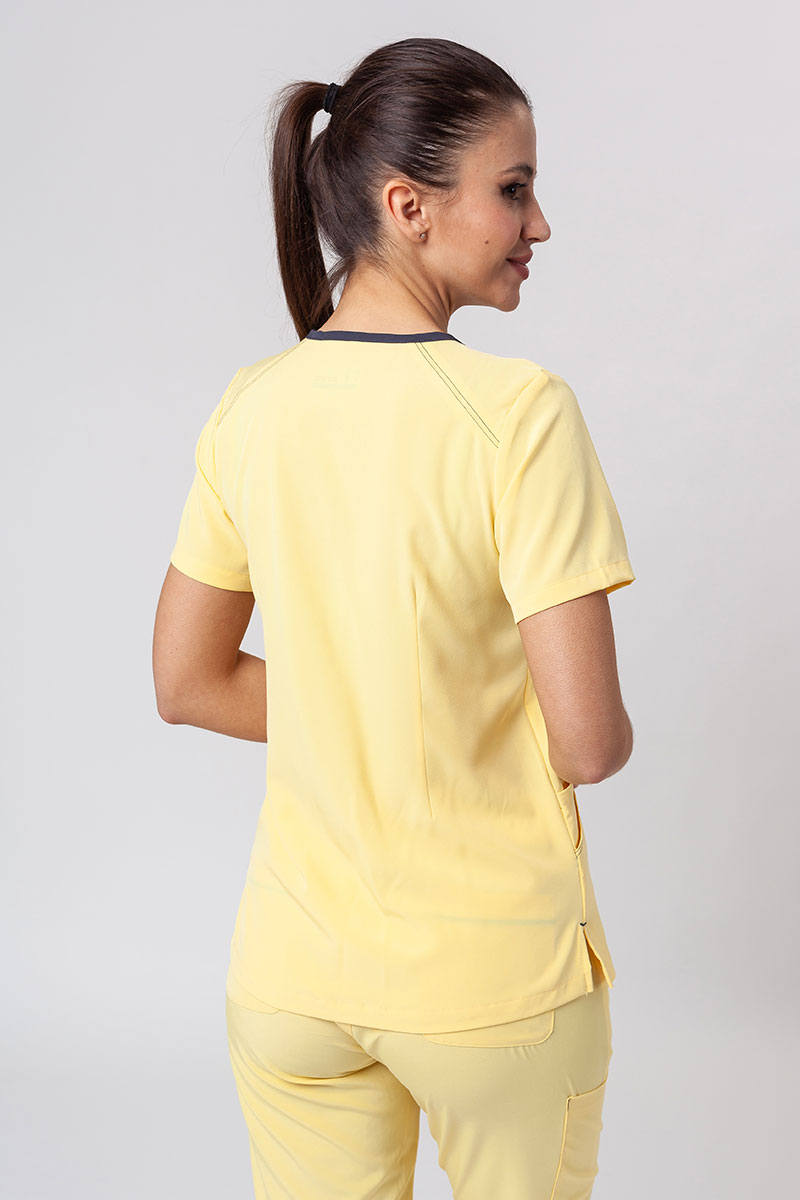 Women's Maevn Matrix Impulse Stylish scrubs set yellow-3