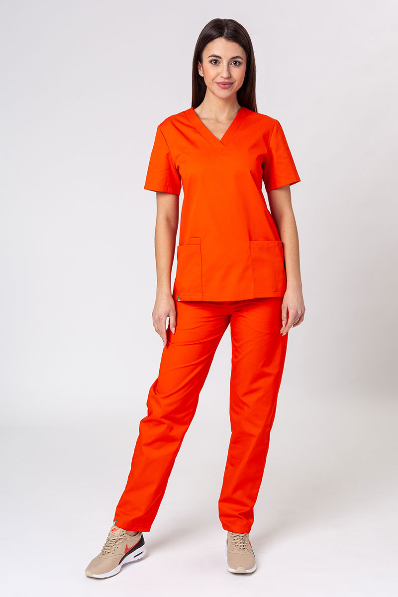 Women's Sunrise Uniforms Basic Regular scrub trousers orange-4