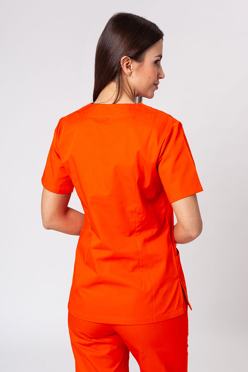 Women's Sunrise Uniforms Basic Classic scrubs set (Light top, Regular  trousers) orange