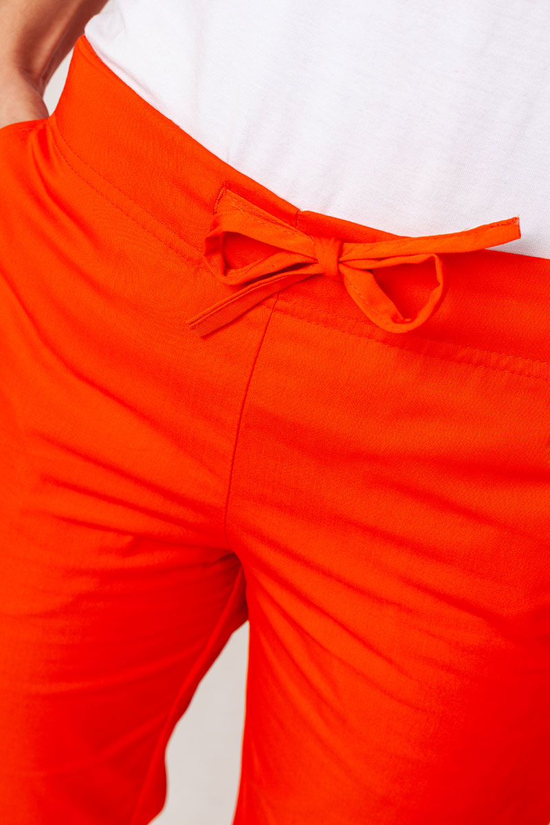 Women’s Sunrise Uniforms Basic Classic scrubs set (Light top, Regular trousers) orange-9