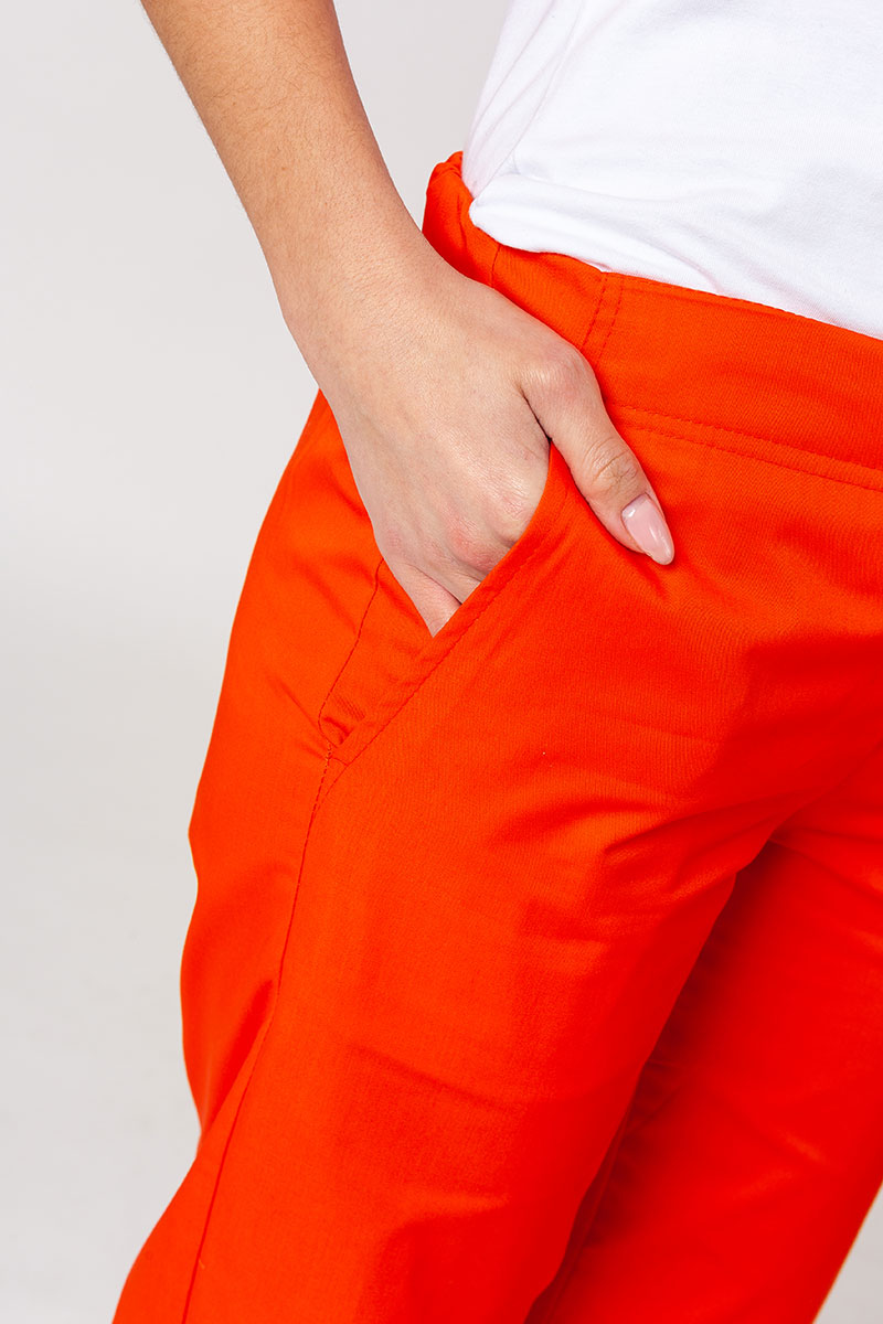 Women’s Sunrise Uniforms Basic Classic scrubs set (Light top, Regular trousers) orange-10