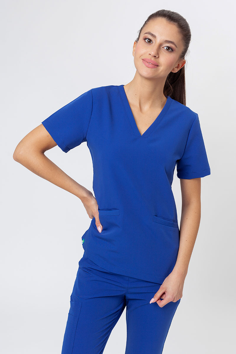Women's Sunrise Uniforms Premium scrubs set (Joy top, Chill trousers) navy-3