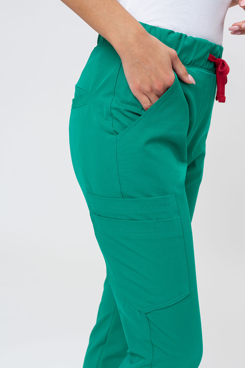 Women's Sunrise Uniforms Premium Chill jogger scrub trousers green-4