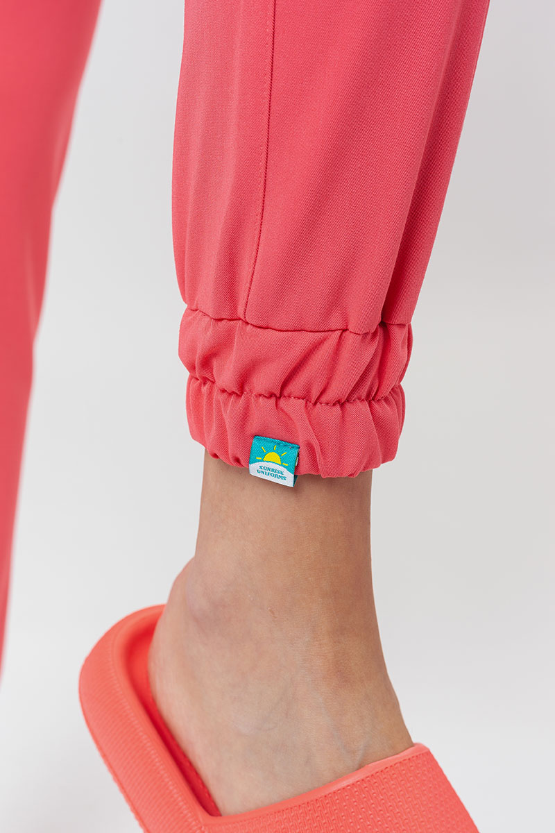 Women's Sunrise Uniforms Premium Chill jogger scrub trousers coral-5