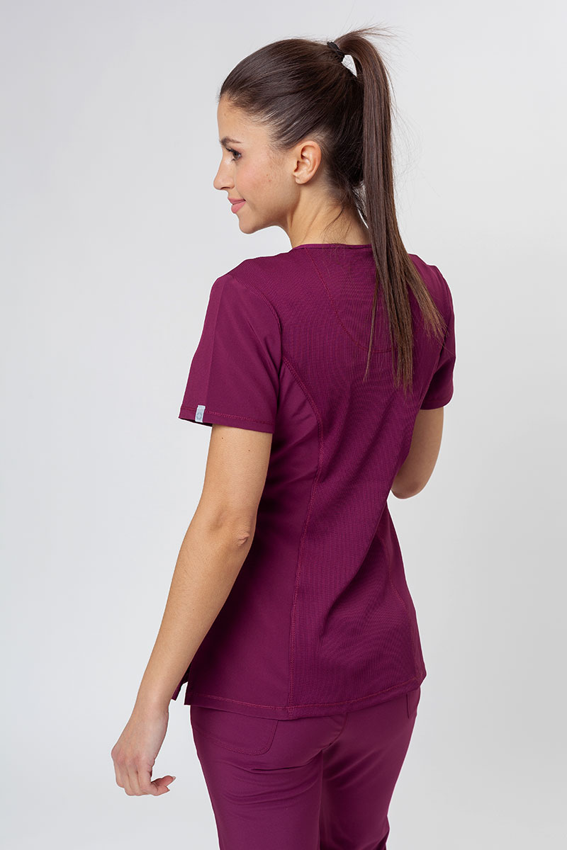  Infinity Round Neck Scrub Top for Women 4-Way Stretch