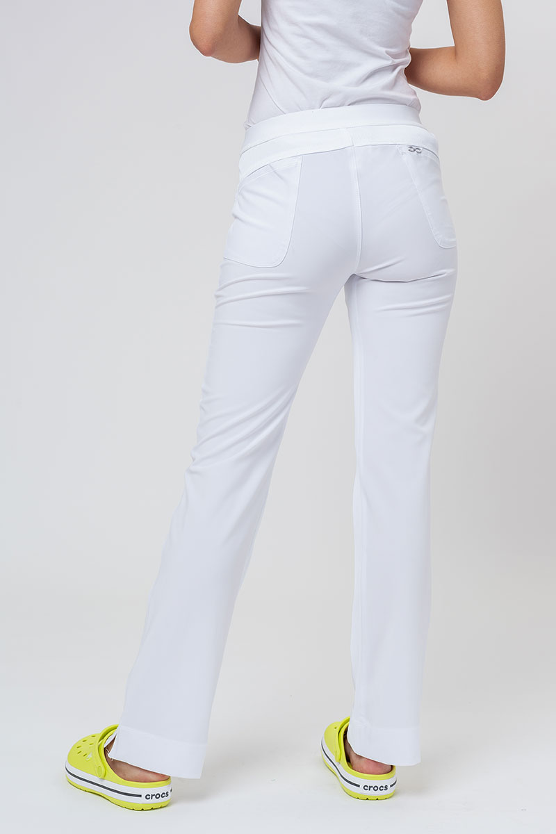 Women's Cherokee Infinity Slim Pull-on scrub trousers white-1