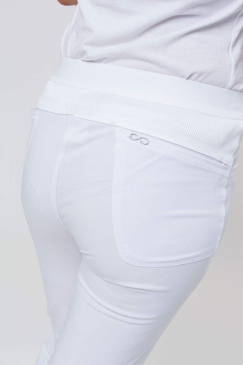 Women's Cherokee Infinity Slim Pull-on scrub trousers white-4