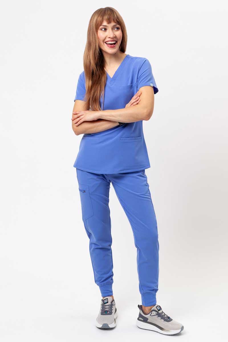 Women's Uniforms World Phillip scrub top ceil blue-2