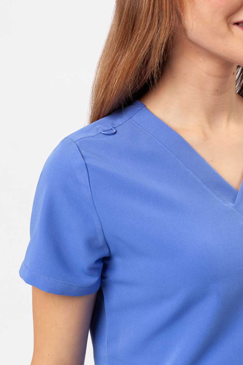 Women's Uniforms World Phillip scrub top ceil blue-4