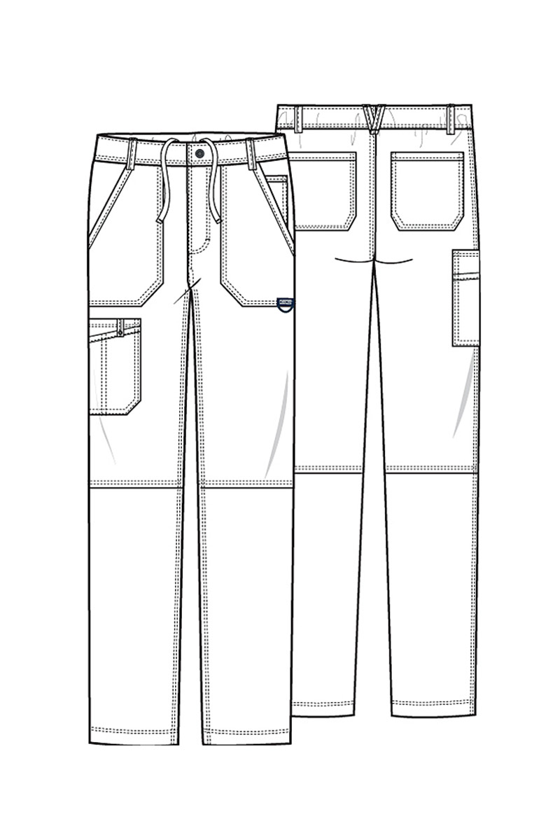 Men’s Cherokee Revolution Fly Cargo scrub trousers grey-8