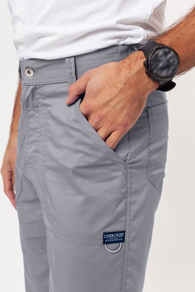 Men's Cherokee Revolution scrubs set (V-neck top, Fly Cargo trousers) grey-9