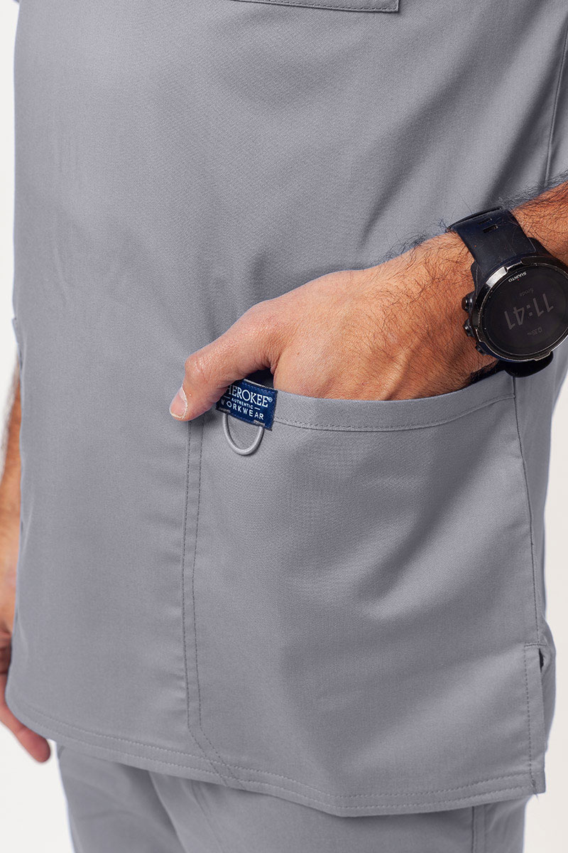 Men's Cherokee Revolution scrubs set (V-neck top, Fly Cargo trousers) grey-5
