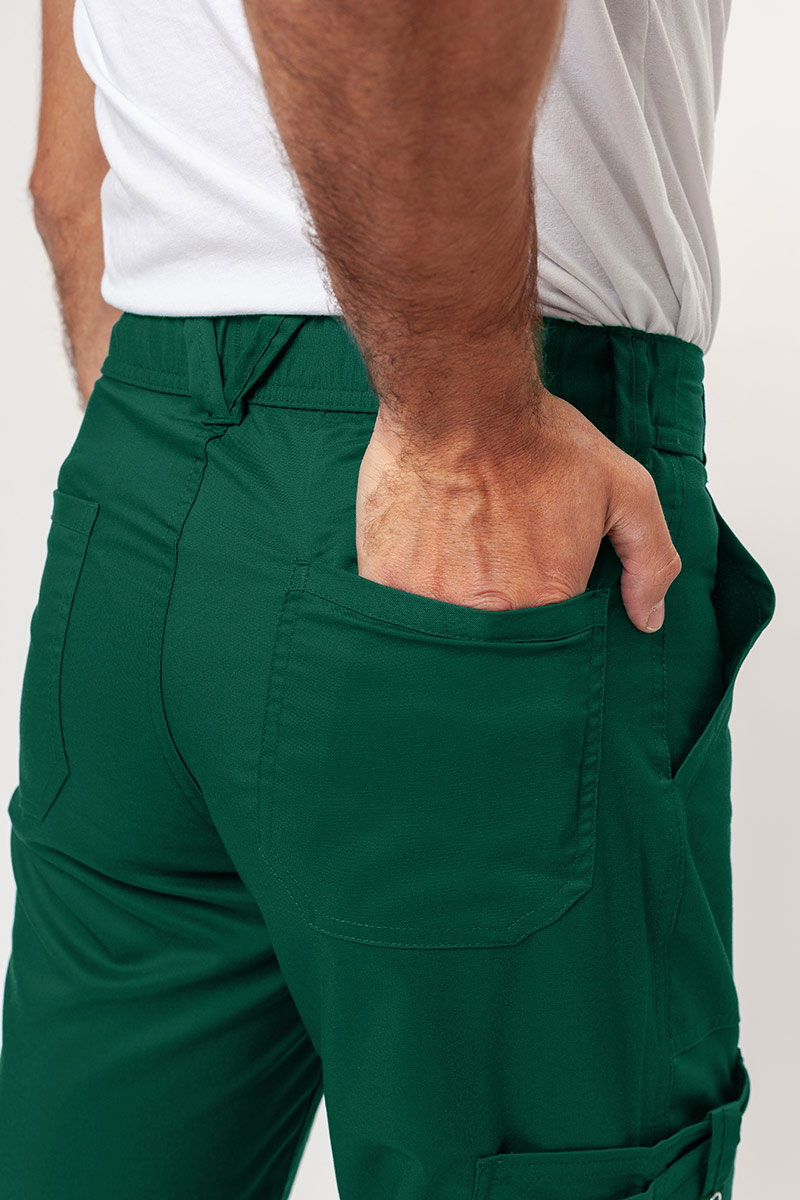 Men's Cherokee Revolution scrubs set (V-neck top, Fly Cargo trousers) hunter green-11