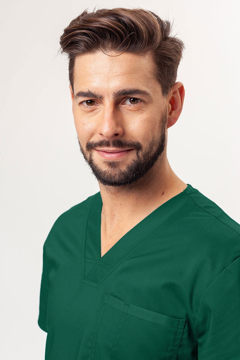 Men's Cherokee Revolution scrubs set (V-neck top, Fly Cargo trousers) hunter green-4