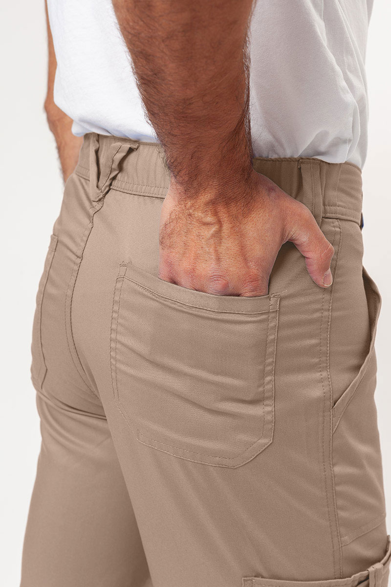 Men's Cherokee Revolution scrubs set (V-neck top, Fly Cargo trousers) khaki-11