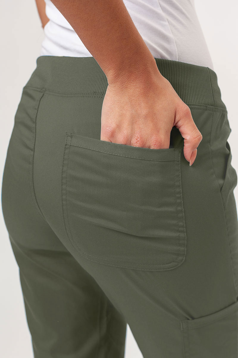 Women's Cherokee Revolution (Mock top, Straight trousers) scrubs set olive-11