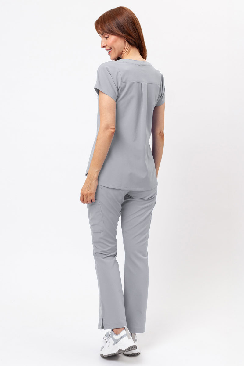 Women's Maevn Momentum Flare Leg scrub trousers quiet grey-7