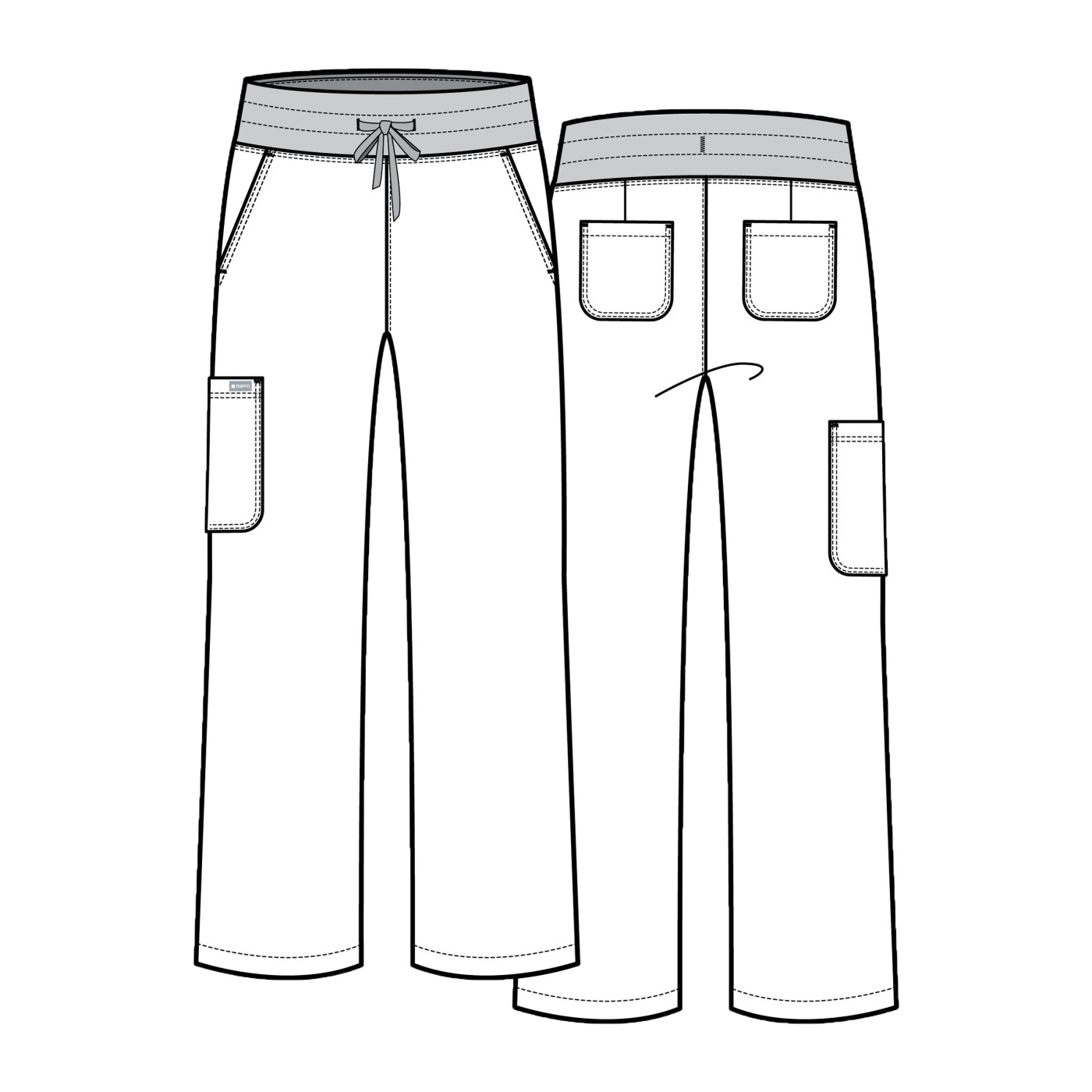 Women's Maevn Momentum Wide Leg scrub trousers mint-5