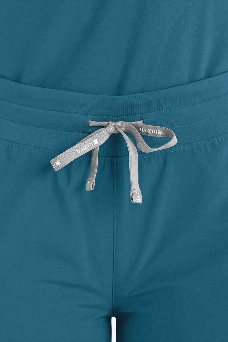 Women's Maevn Momentum Round scrubs set caribbean blue-8