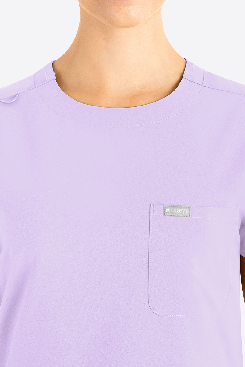 Women's Maevn Momentum Round scrubs set lavender-2