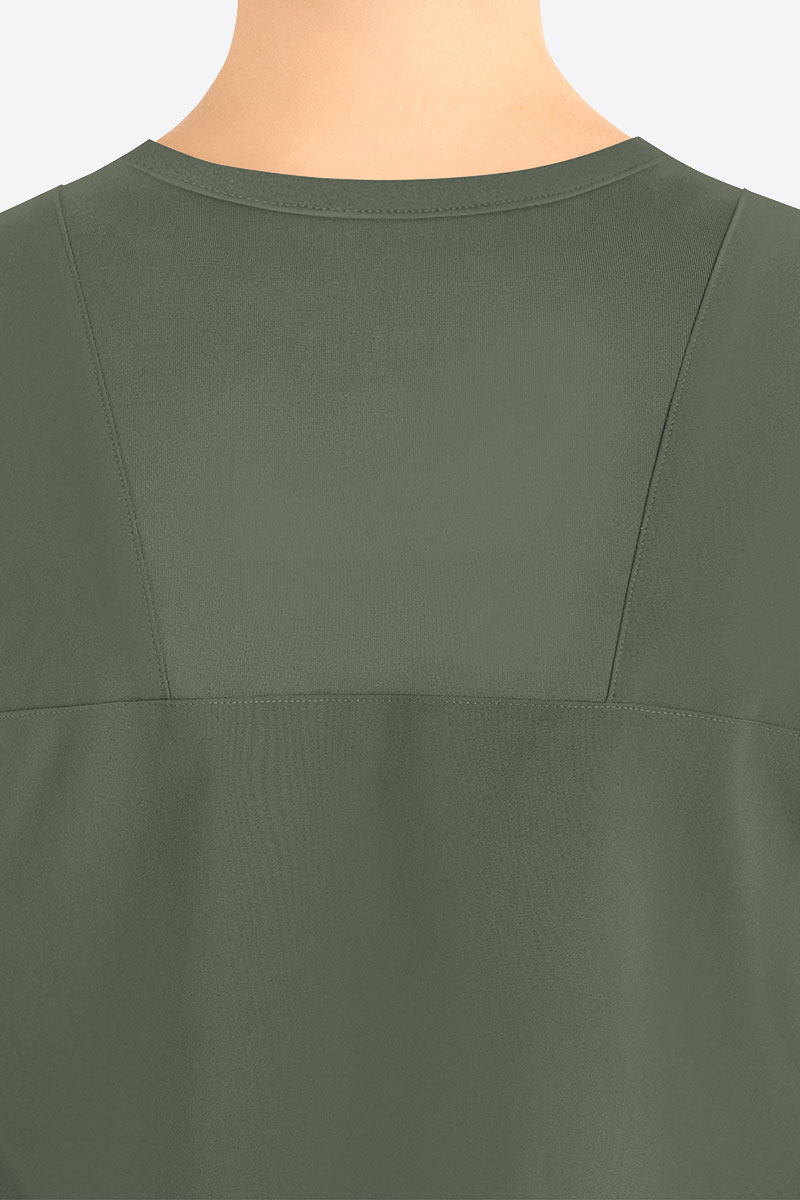 Women's Maevn Momentum Round scrubs set olive-4