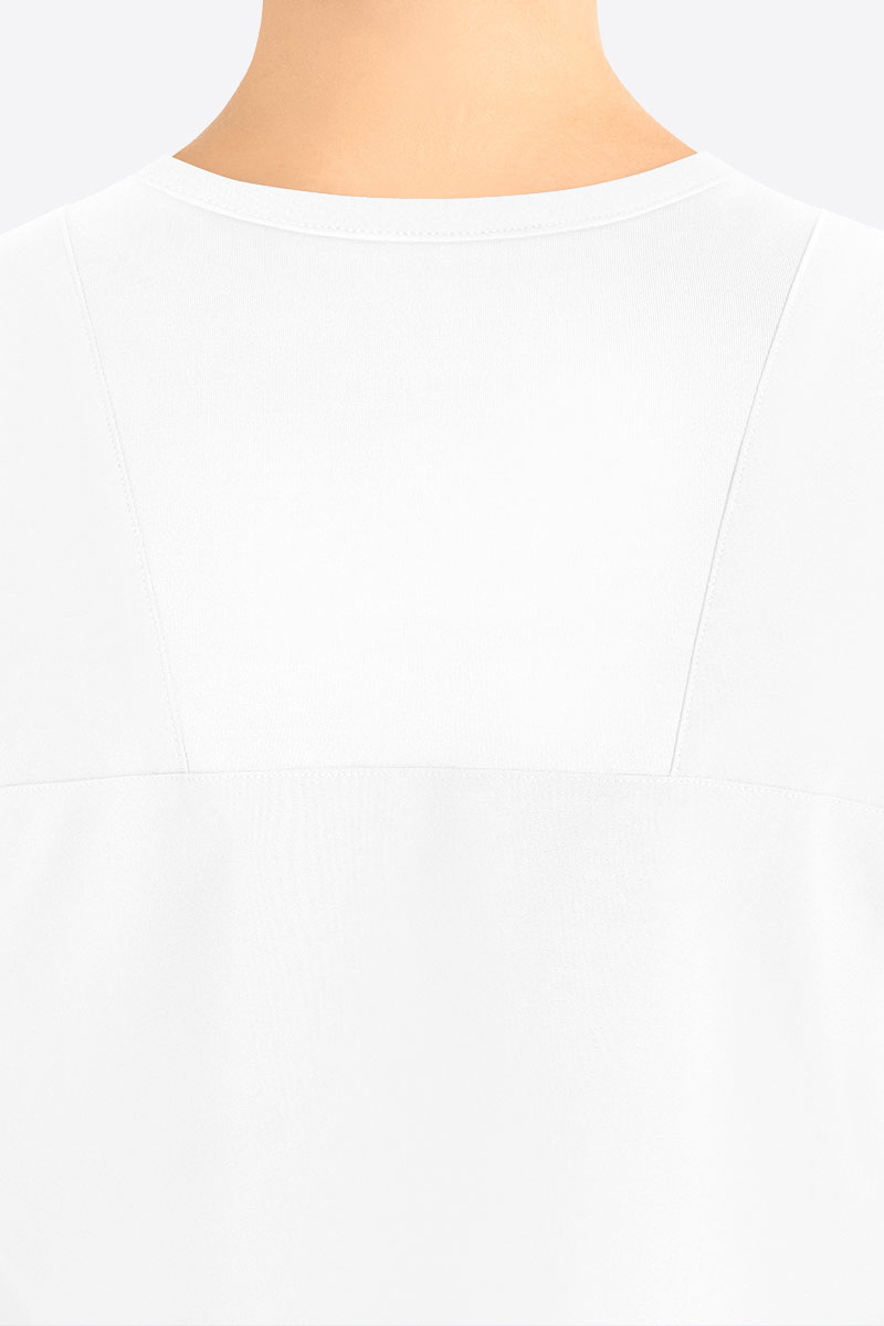 Women's Maevn Momentum Round scrubs set white-4