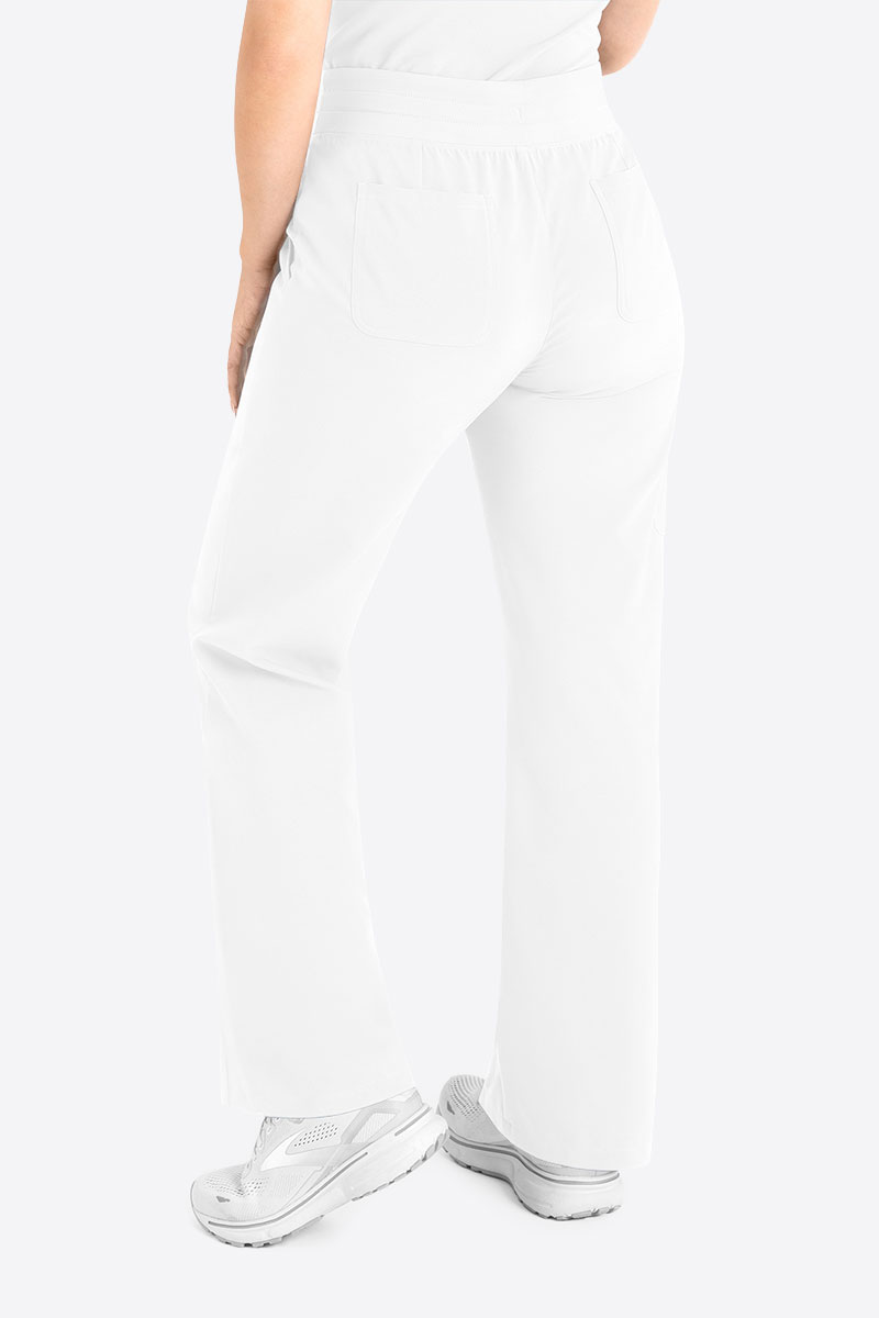 Women's Maevn Momentum Round scrubs set white-7