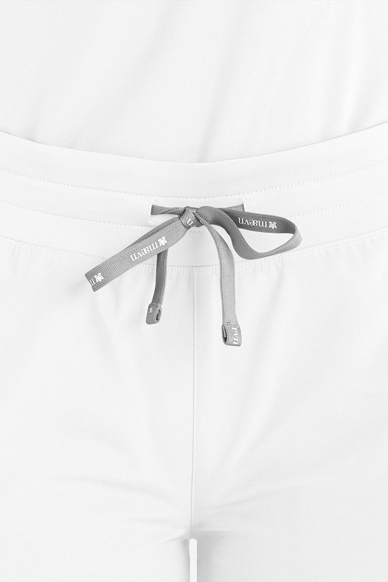 Women's Maevn Momentum Round scrubs set white-8