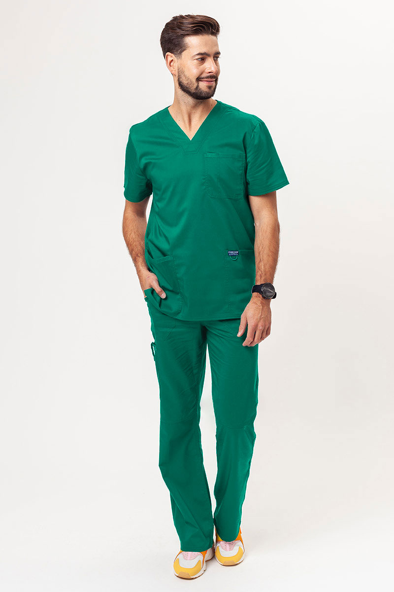 Men’s Cherokee Revolution Fly Cargo scrub trousers hunter green-6