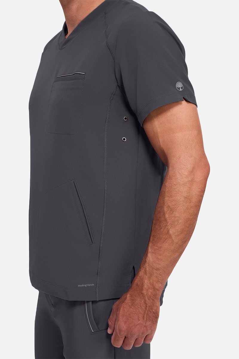 Men's Healing Hands Steven scrubs set pewter-7