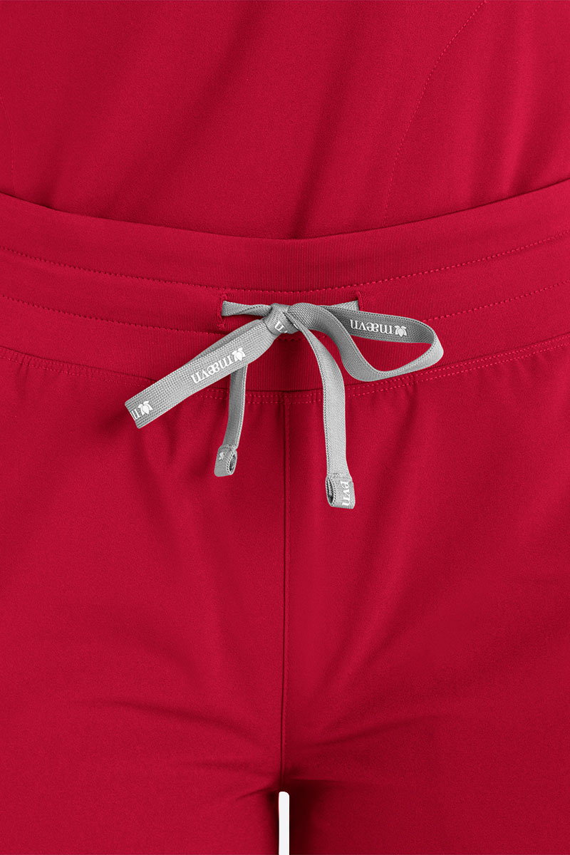 Women's Maevn Momentum Round scrubs set red-8