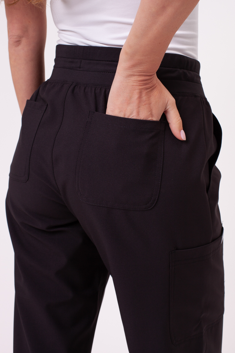 Women's Maevn Momentum Round scrubs set black-11