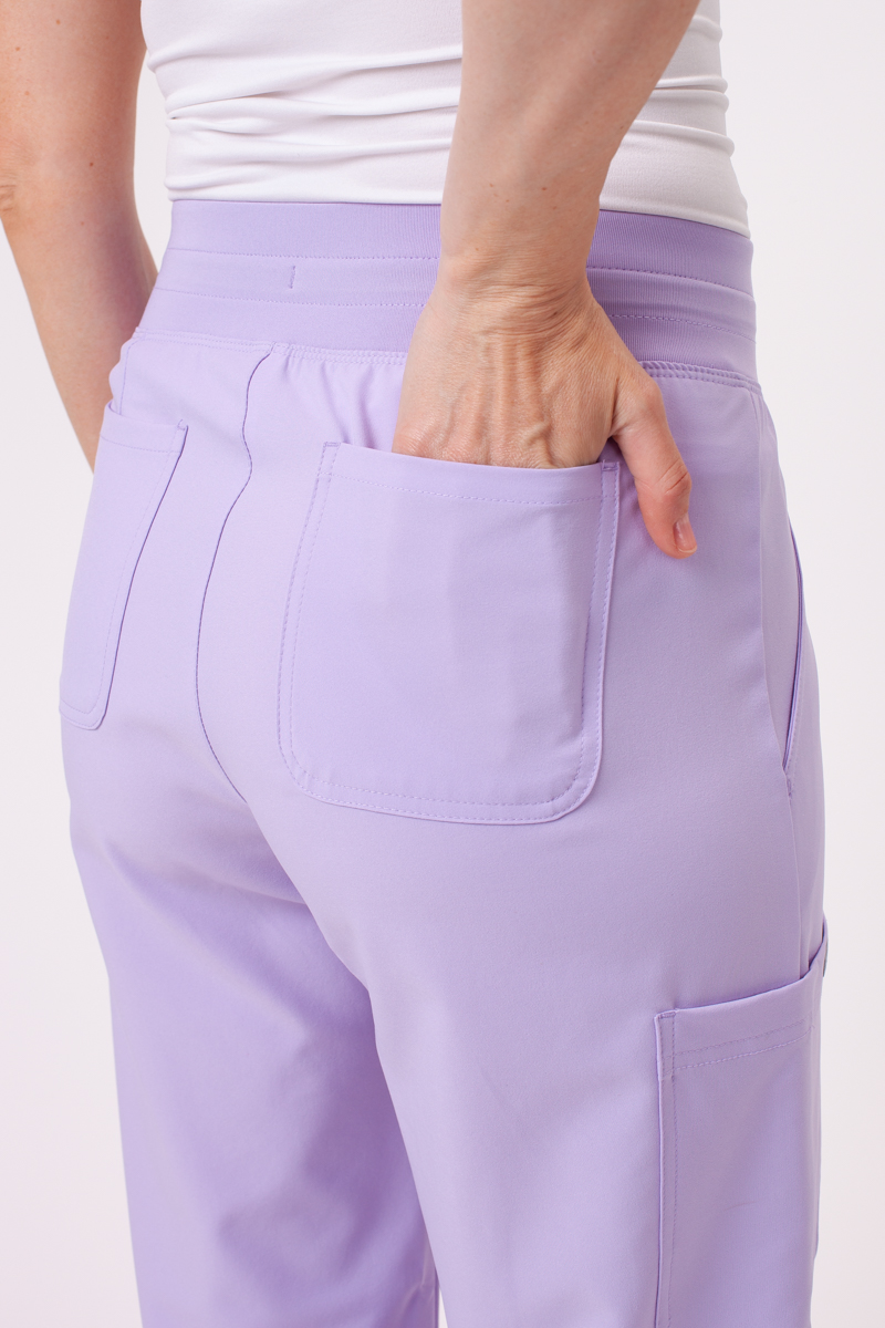 Women's Maevn Momentum Round scrubs set lavender-12