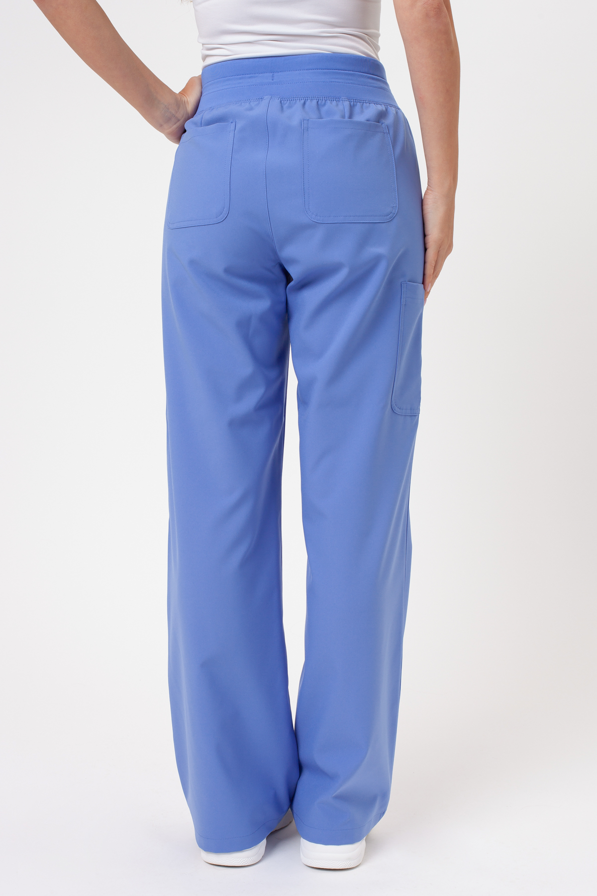 Women's Maevn Momentum Round scrubs set ciel blue-9