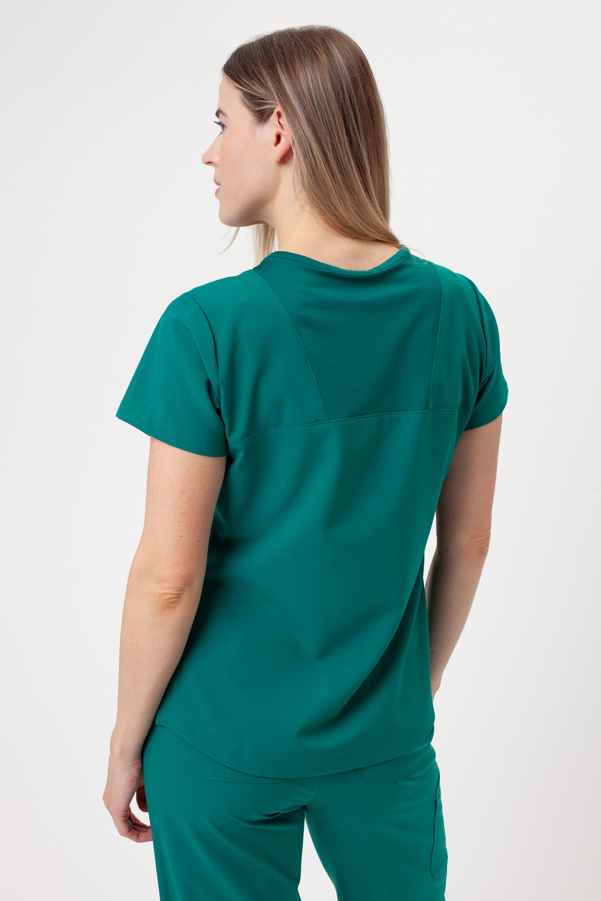 Women's Maevn Momentum Round scrubs set hunter green-3