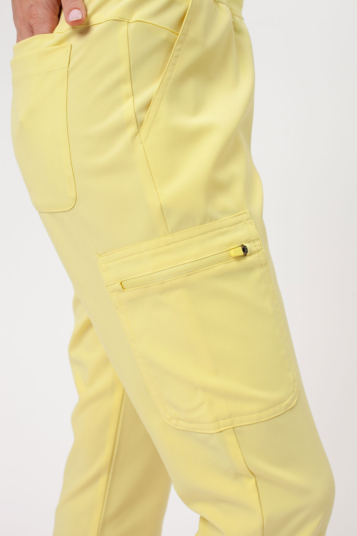 Women's Maevn Momentum Flare scrubs set lemon drop-8