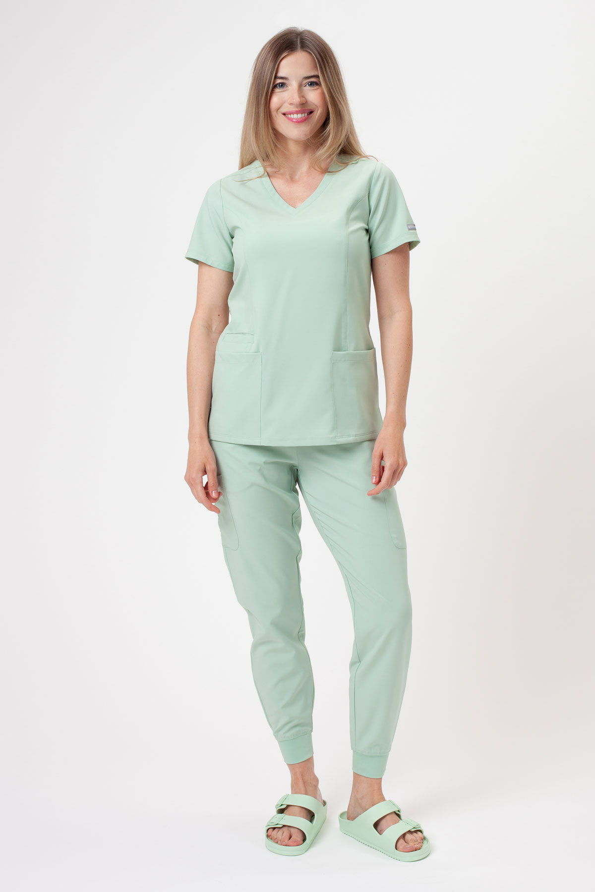 Women’s Maevn Momentum Jogger scrub trousers honeydew-6