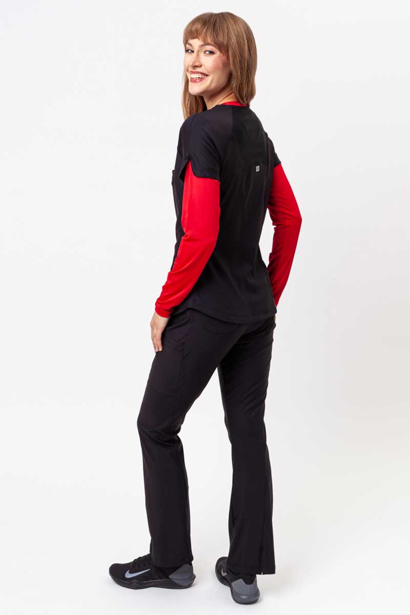 Women's Maevn Embrace Luna scrubs set black-1