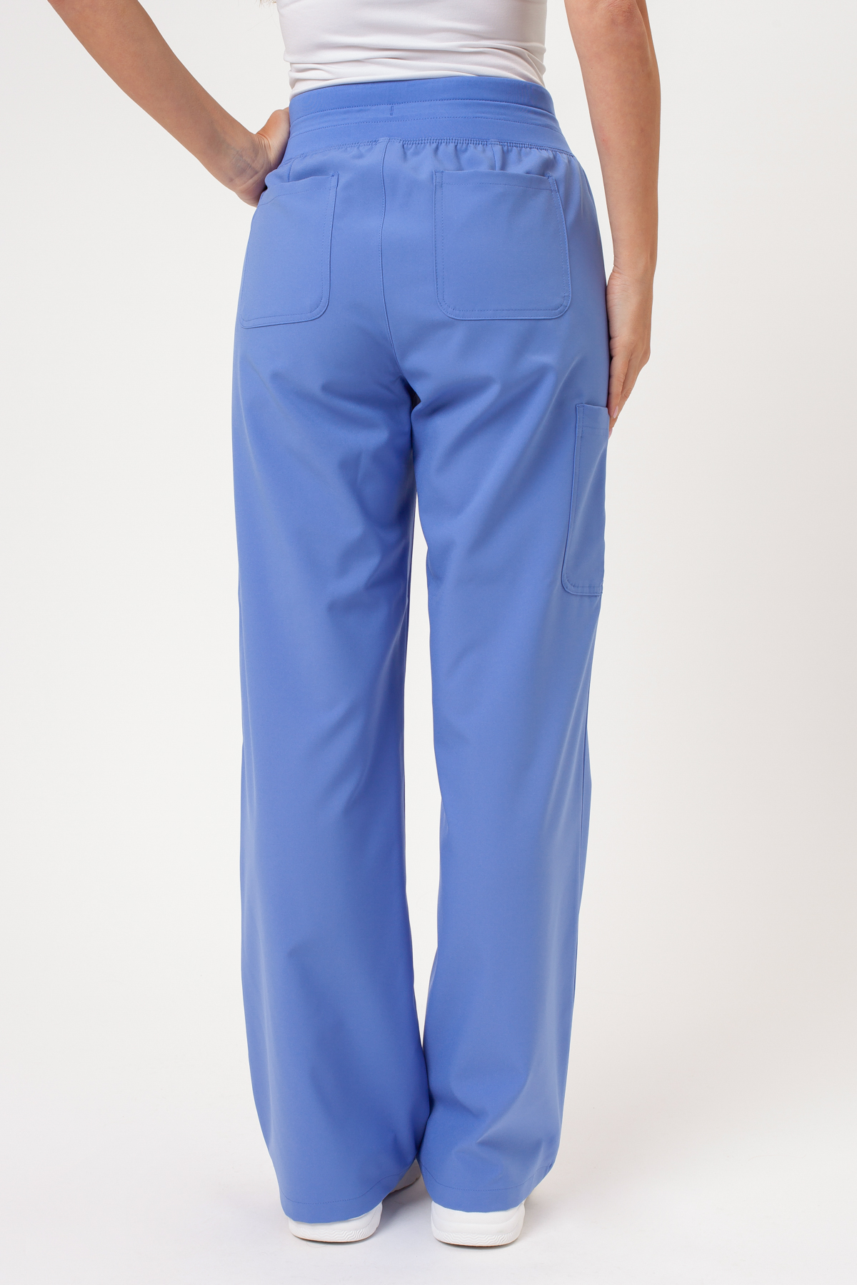 Women's Maevn Momentum Round scrubs set ciel blue-9