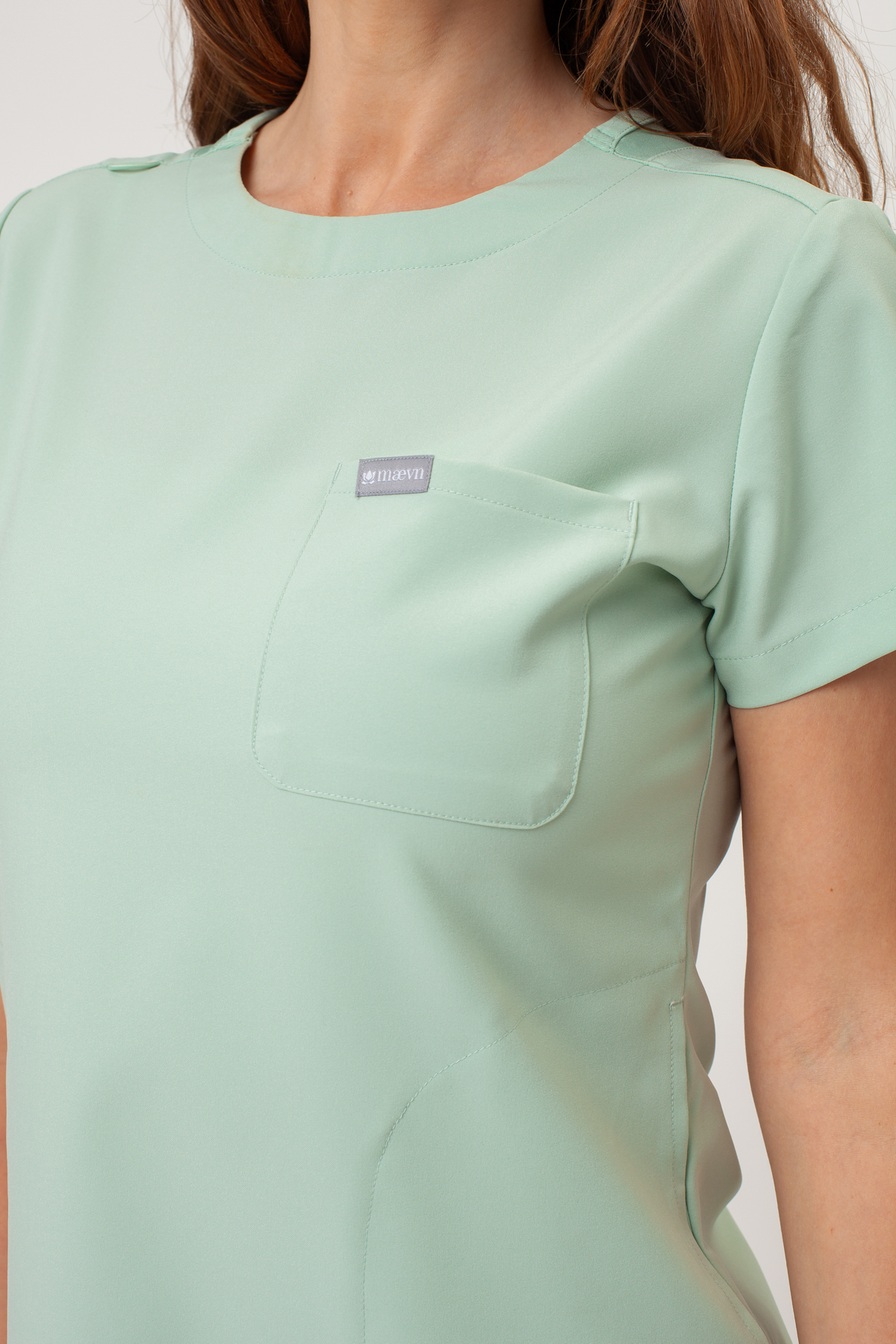 Women's Maevn Momentum Round scrubs set honeydew-6