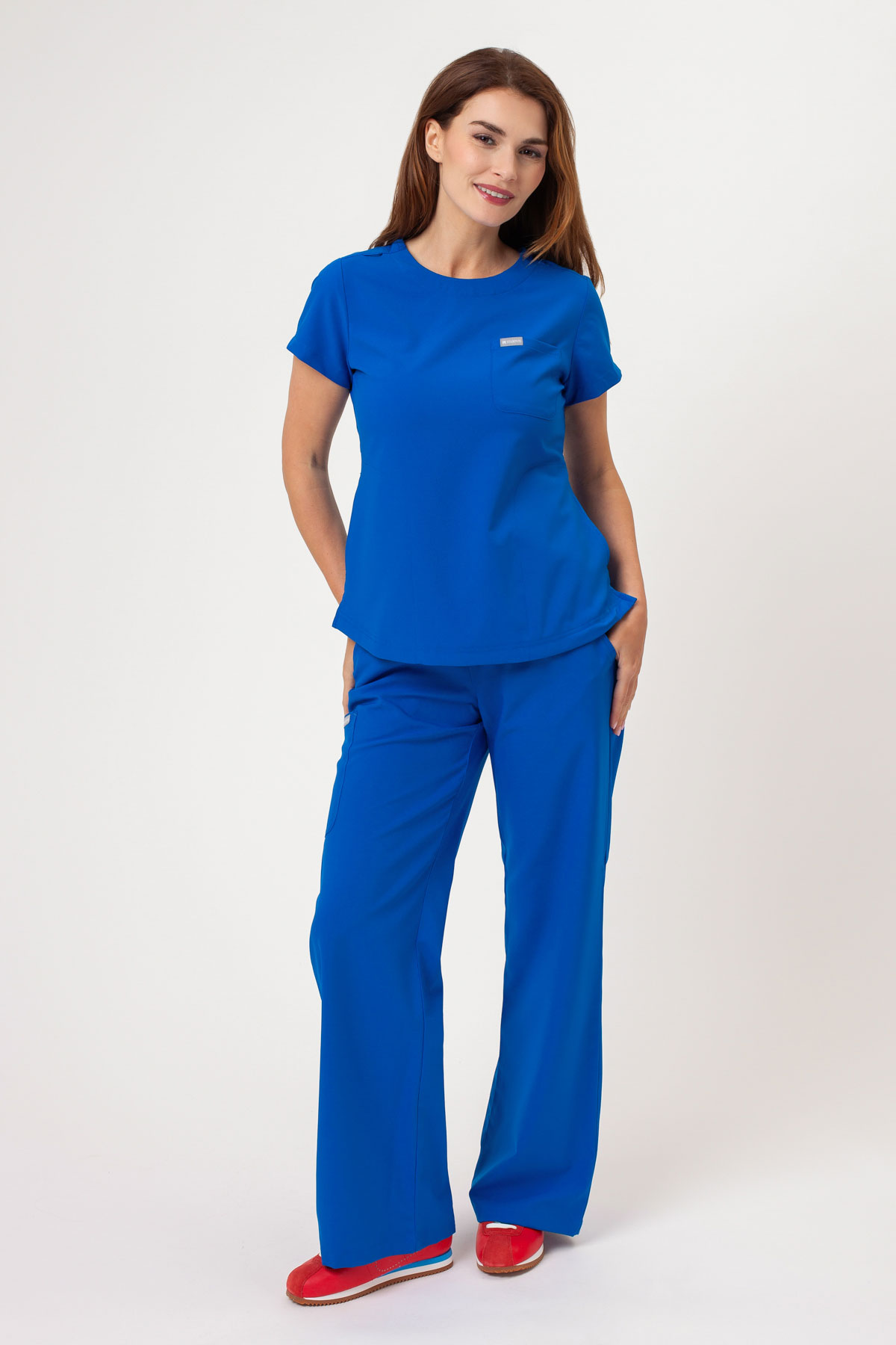 Women's Maevn Momentum Wide Leg scrub trousers royal blue-1