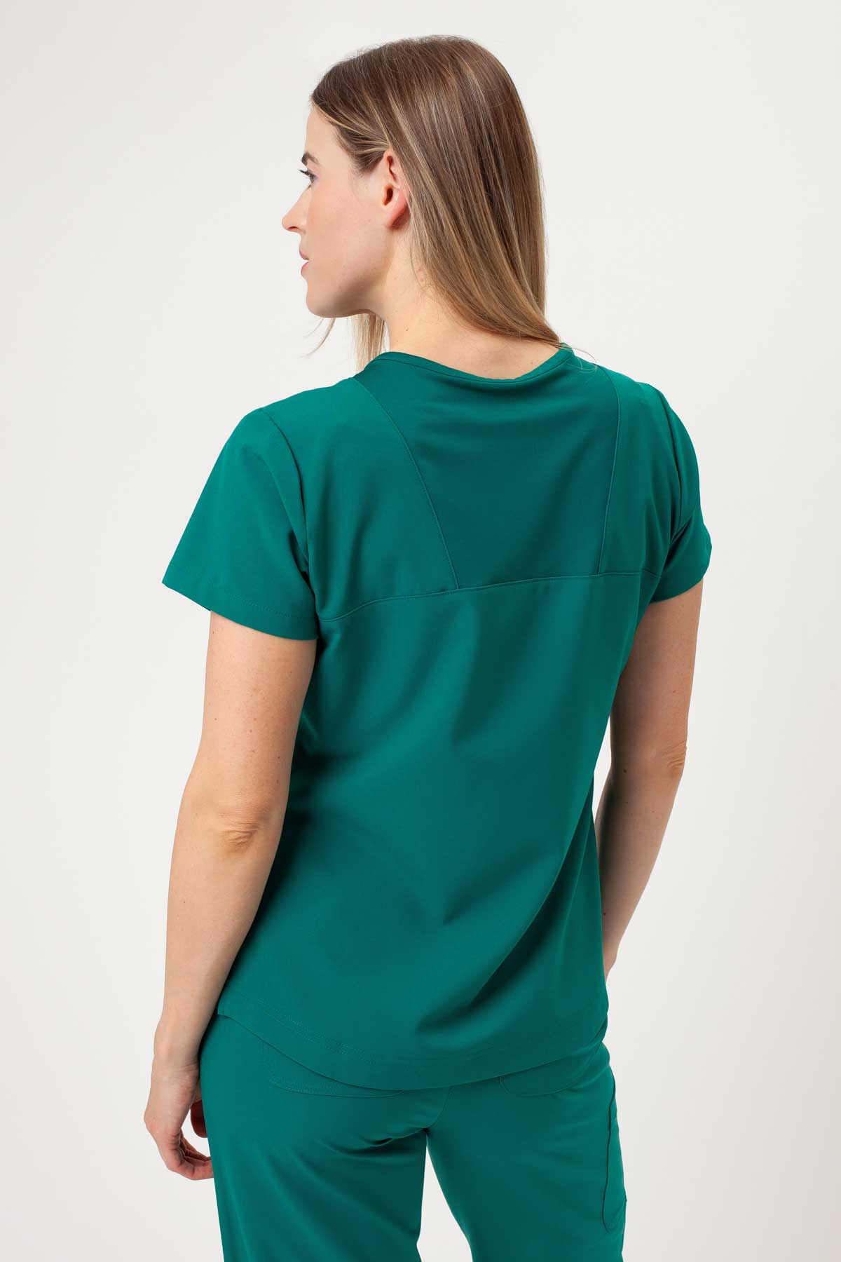 Women's Maevn Momentum Round scrubs set hunter green-3