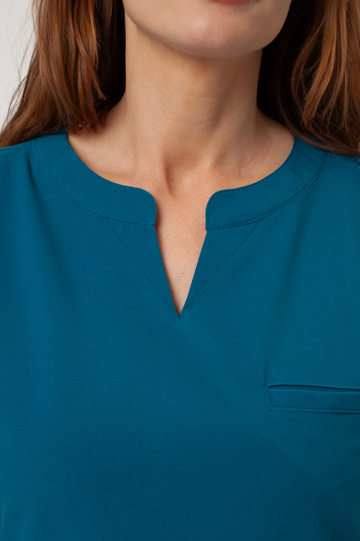 Women's Maevn Momentum Flare scrubs set caribbean blue-4