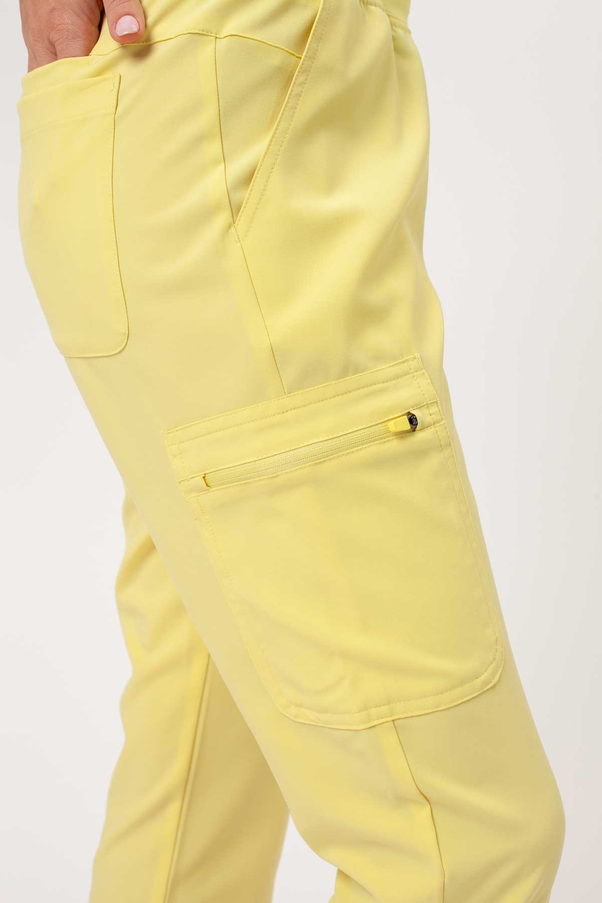 Women's Maevn Momentum Flare scrubs set lemon drop-8