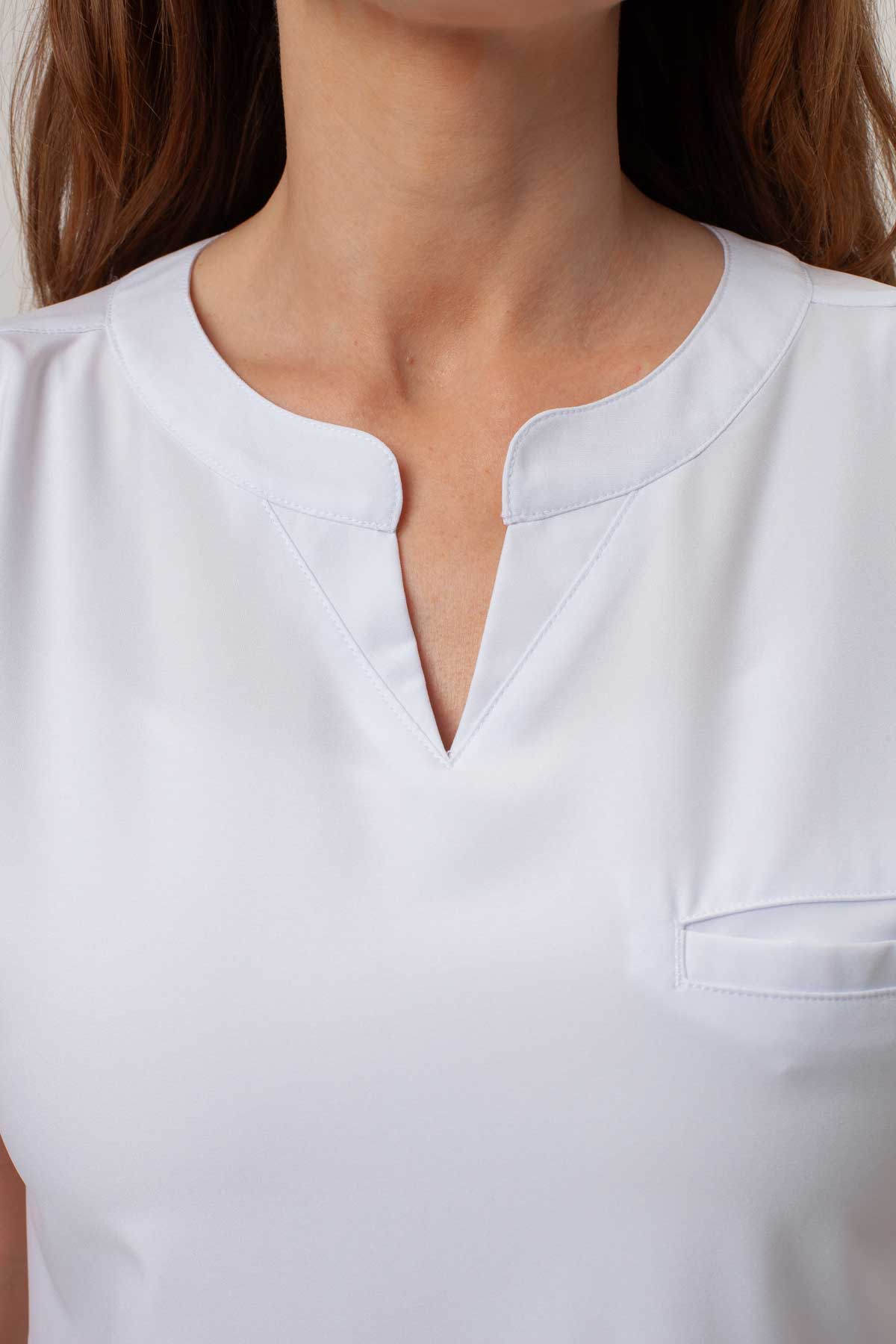 Women's Maevn Momentum Flare scrubs set white-4