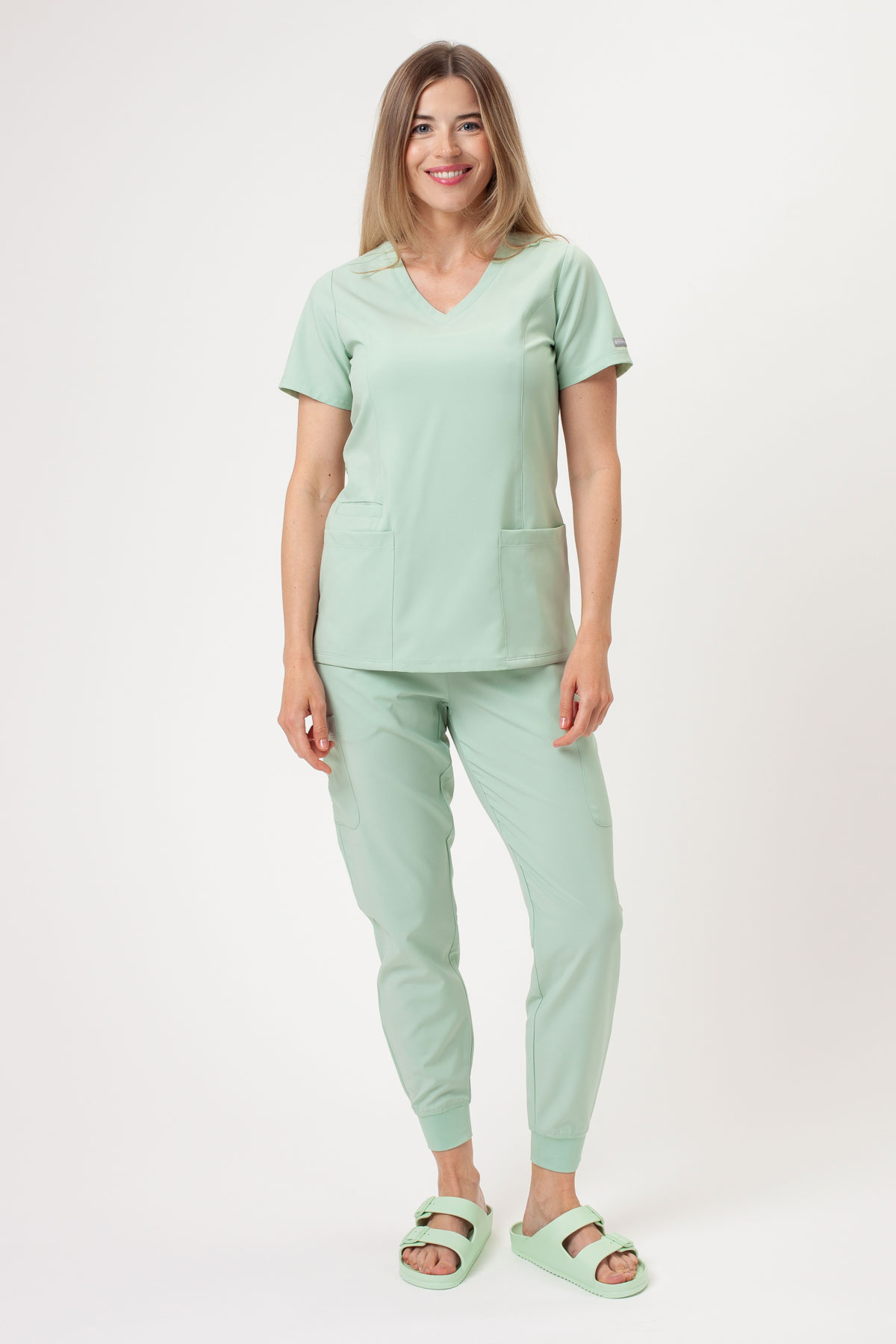 Women’s Maevn Momentum Jogger scrub trousers honeydew-5