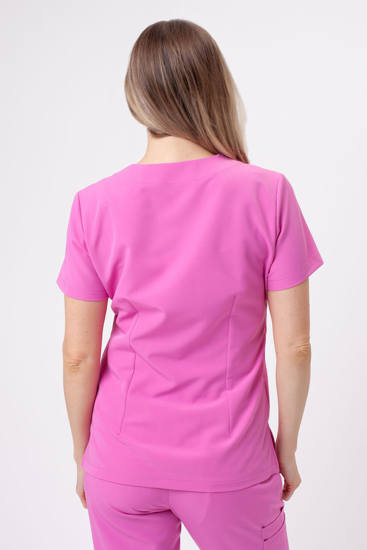 Women's Sunrise Uniforms Premium Vibe scrubs set pink-4