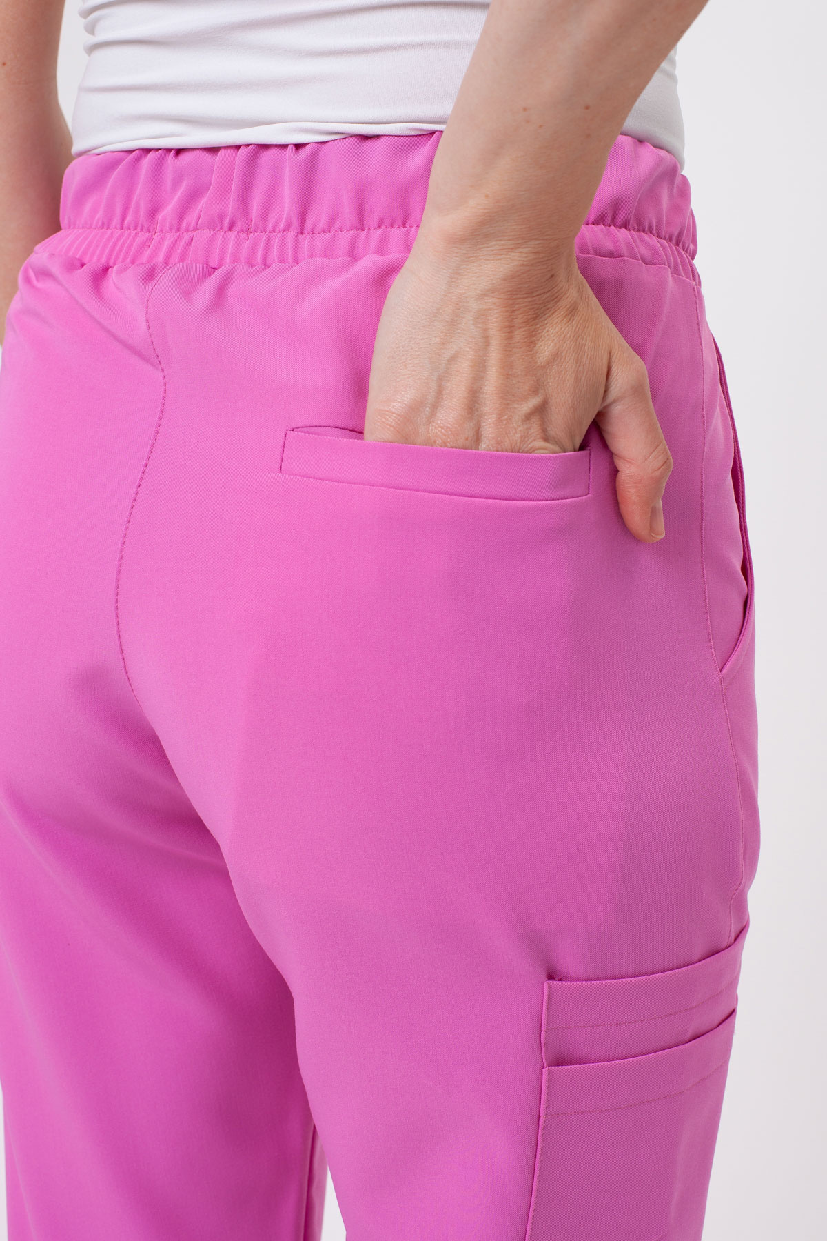 Women's Sunrise Uniforms Premium Vibe scrubs set pink-12