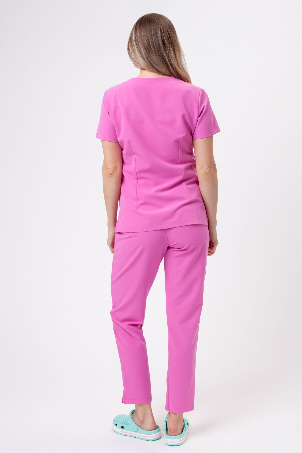Women's Sunrise Uniforms Premium Pride scrubs set pink-1